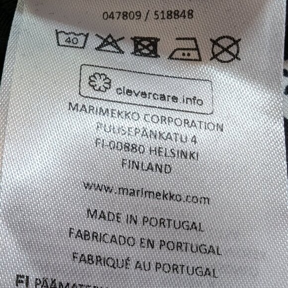 MARIMEKKO LEHTO PUKETTIMERI $225.00 blouse TOP Sz SMALL 100% COTTON A REAL GEM ! - Picture 12 of 13